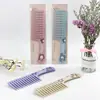 Hairdressing comb high quality plastic large wide hair brush wide tooth comb