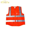 Wholesale 100% Polyester High Visibility Traffic Safety Vest With Reflective Tapes