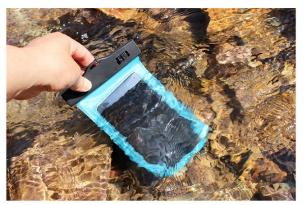 2017 Wholesale Mobile Phone Waterproof Bag, Transparent PVC Bag Waterproof Case for iPhone 7 Plus