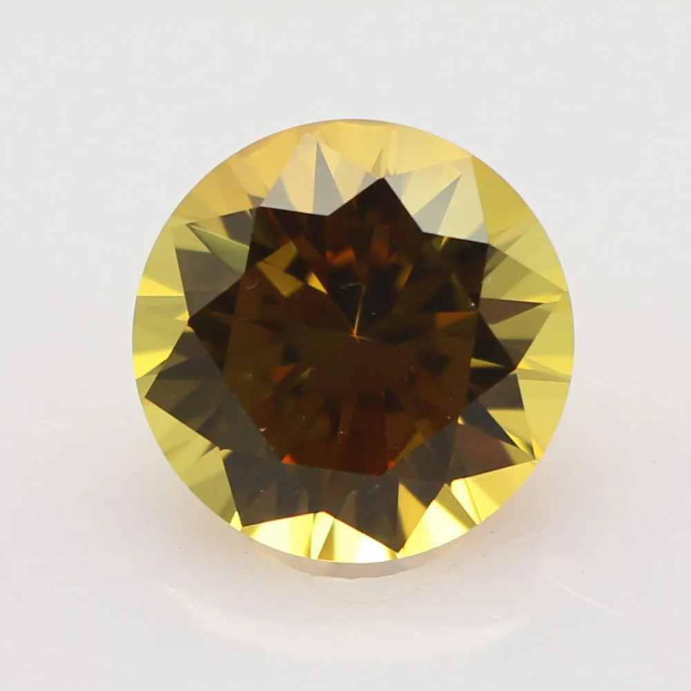 Wuzhou Round Sapphire Yellow Synthetic Corundum Yellow Sapphire Stone Buy Yellow Sapphire