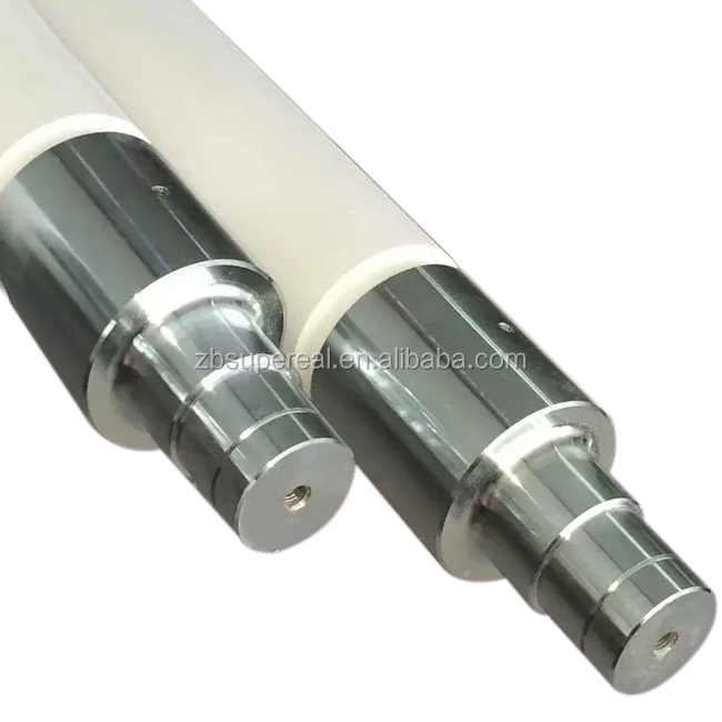 Fused silica quartz ceramic roller for glass tempering furnace