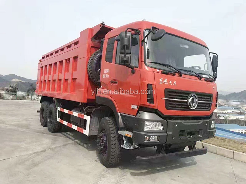 Dongfeng 6x4 tri axle 10wheel 22m3 dump truck dimensions with 25 ton loading capacity, View tri