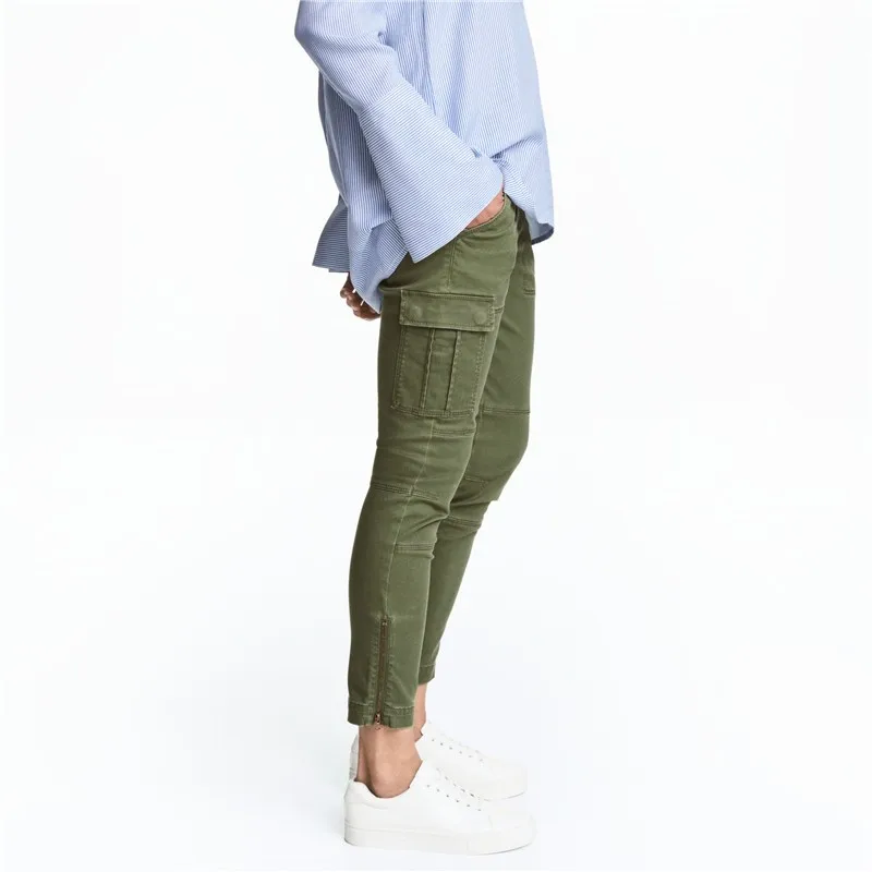 cargo green pants womens