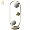 Modern decorative oval copper color hotel table light