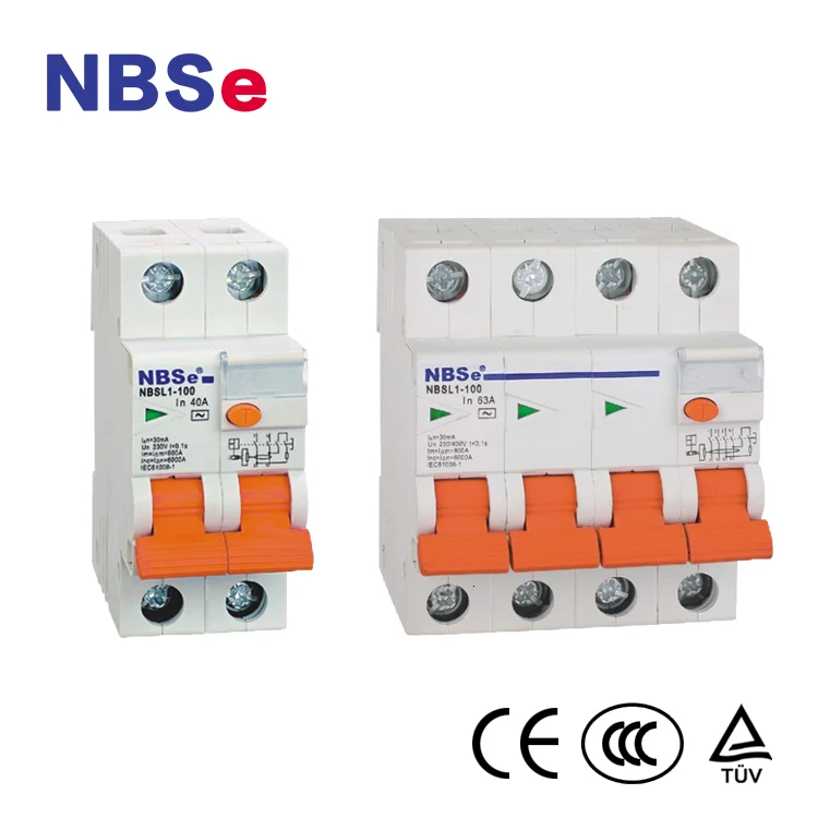 NBSe hot selling 100A earth leakage electrical circuit breaker