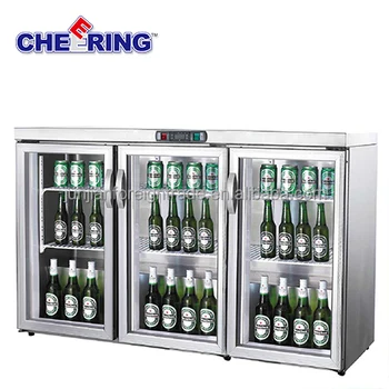 3 door beer fridge