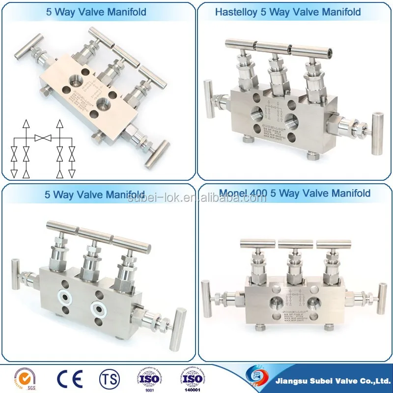 1/4 Npt High Pressure Hydraulic Manifolds Blocks(2 Way Valve Manifold
