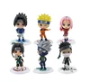 Set of 6 Pieces Mini Naruto PVC Figure Collectible Model with Bases