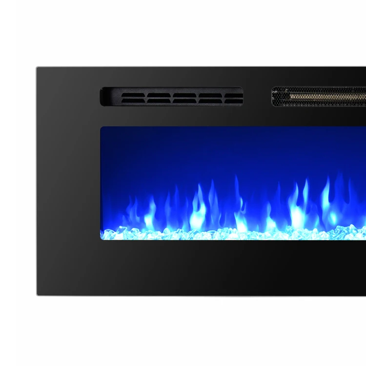 70 Super Large Wall Insert Electric Fireplace With Led Light