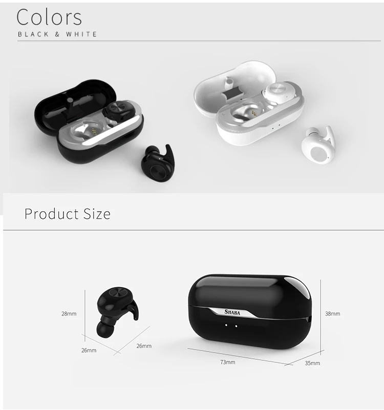 True wireless 5.0 Chipset:Airoha1526P SHABA audio earbuds bluetooth - ANKUX.COM