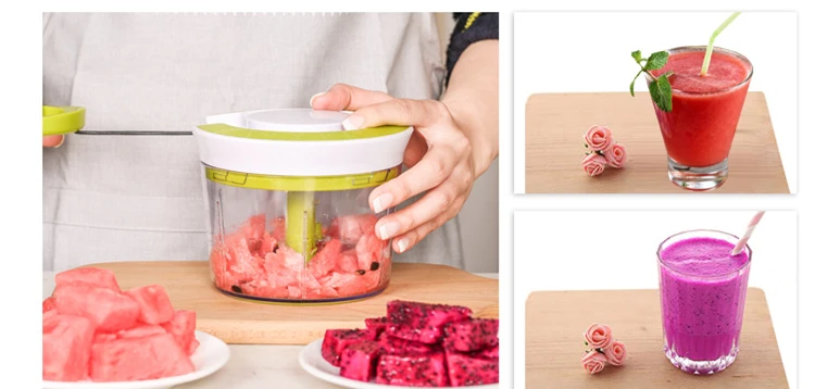 Swift Chopper Pull String Manual Food Processor Dengan 2 Lampiran