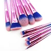 Beautiful Print 10 Piece Set Makeup Set Brush Private Label Foundation Wholesale Makeup Brush Factory Brush Assembly