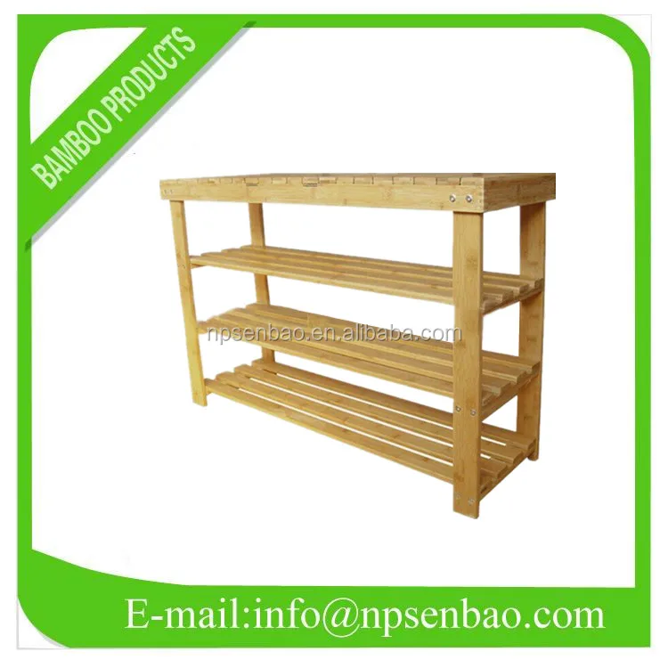 3 Ties Bamboo Shoe Rack With A Storage Box Buy Rak Sepatu Sepatu Bangku Bambu Rak Sepatu Product On Alibaba Com