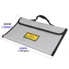Six built in Pocket Large Size Fireproof Fire Resistant Document Bag for Cash, Passports, Document, Jewelry, Photos, Valuables