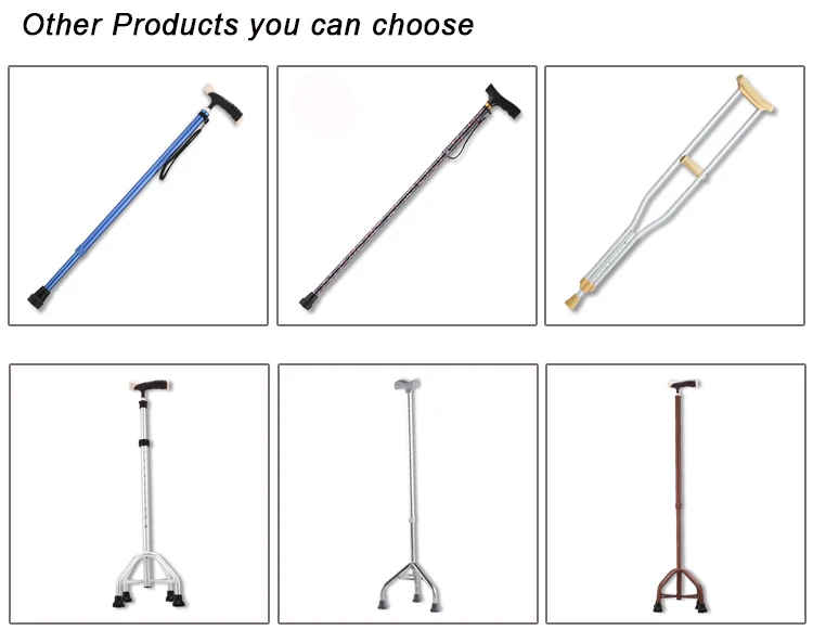 Comfortable Adjustable Elderly Lightweight Aluminum Elbow Foldable Forearm Crutches