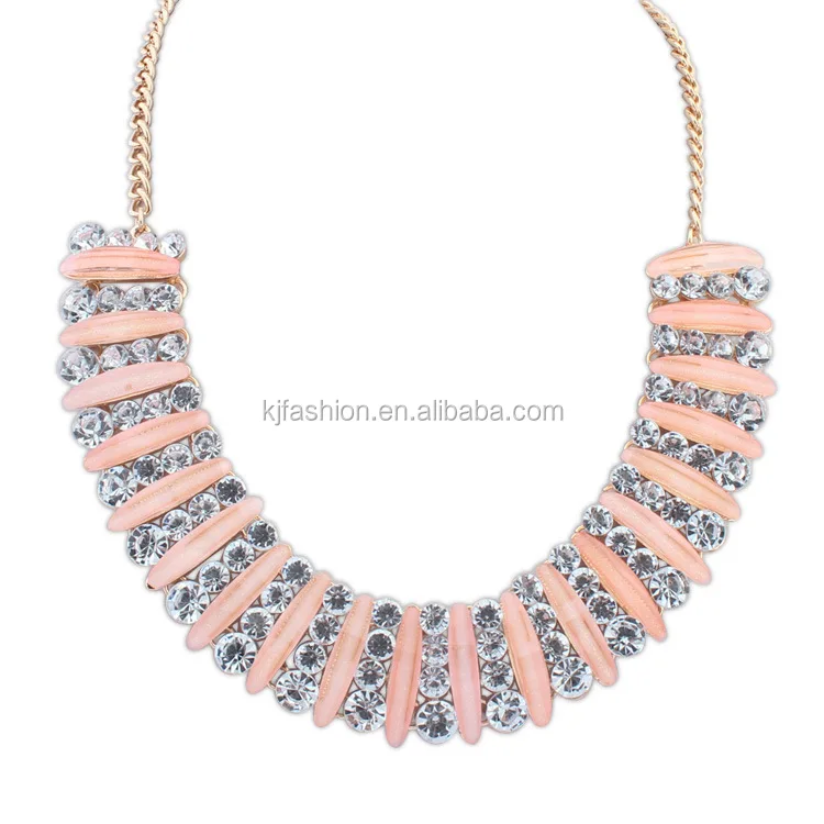 Silver Color Dubai Necklace Jewelry Popular Design With Colorful