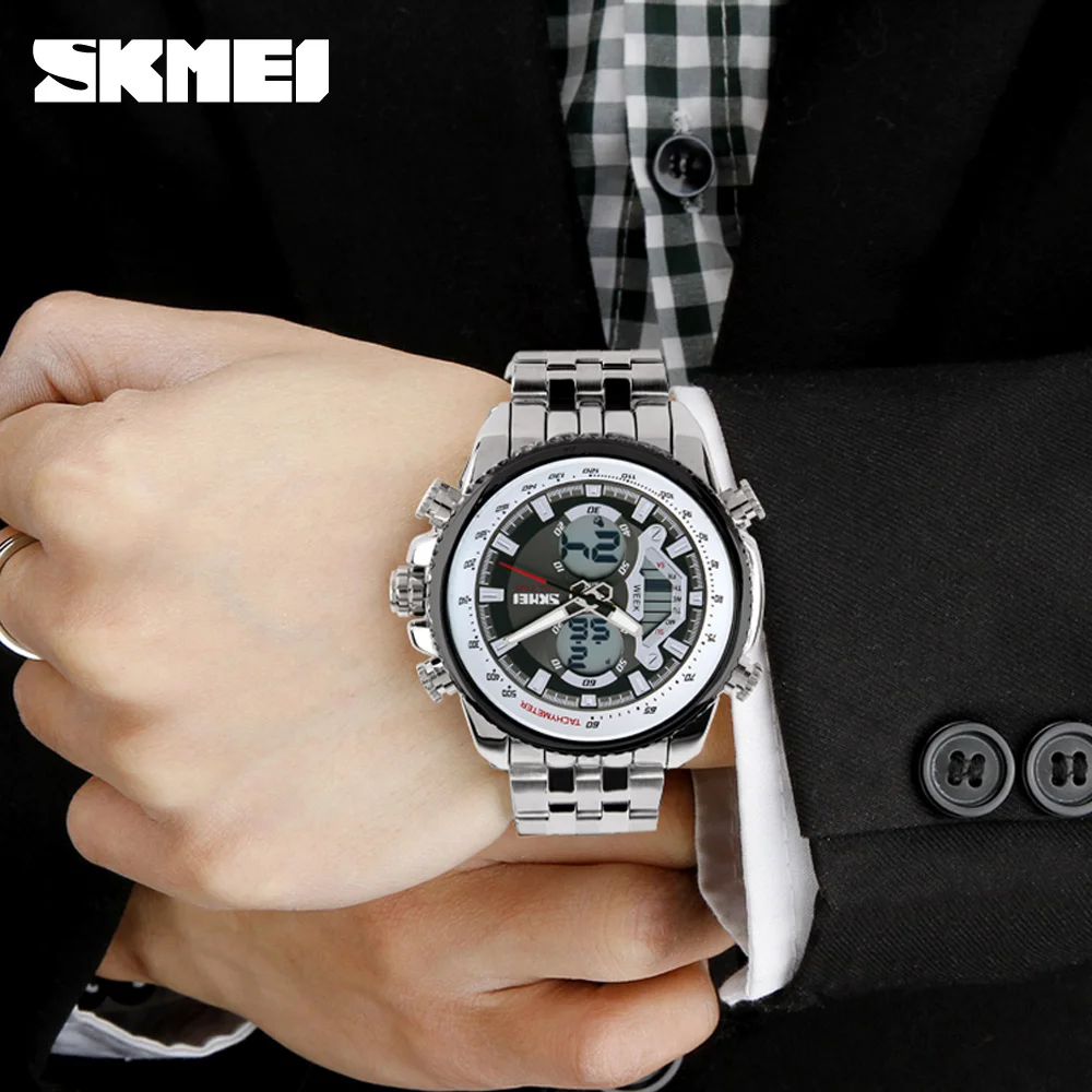 Relojes Hombre Skmei 0993 Luxury Stainless Steel Back 3atm Water ...