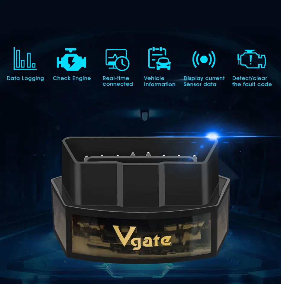 Vgate iCar Pro bluetooth 4.0 BLE obd2 Scan for Android and iOS