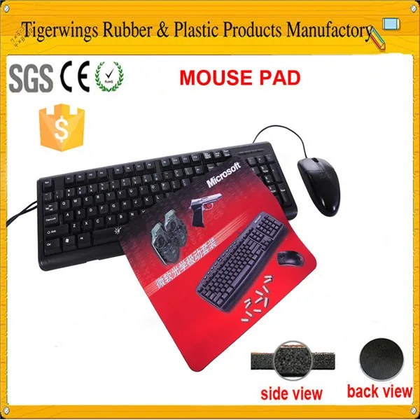 Trade assurance flat pc keyboard and high quality rubber mouse mat
