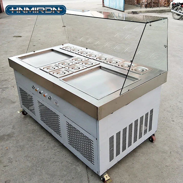 Fried Ice Cream Roll Machine Ice Pan Machine Commercial Cold Plate Ice