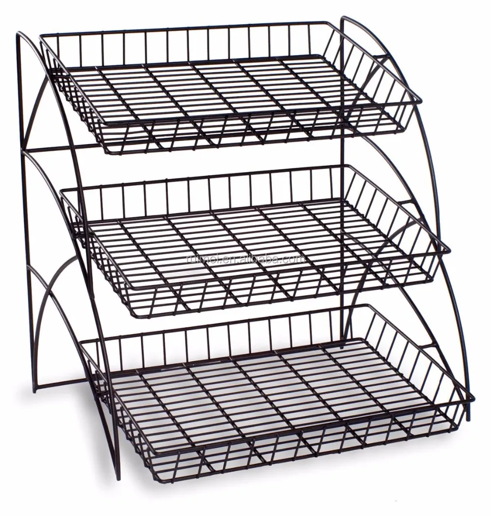 Supermarket Custom Threetier Stand Metal Bread Display Shelves Buy