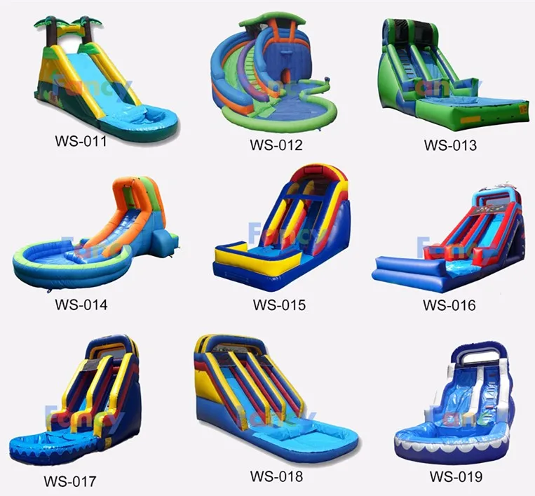 Summer Game Inflatable Water Slide,Inflatable Swimming Pool Slides,Used