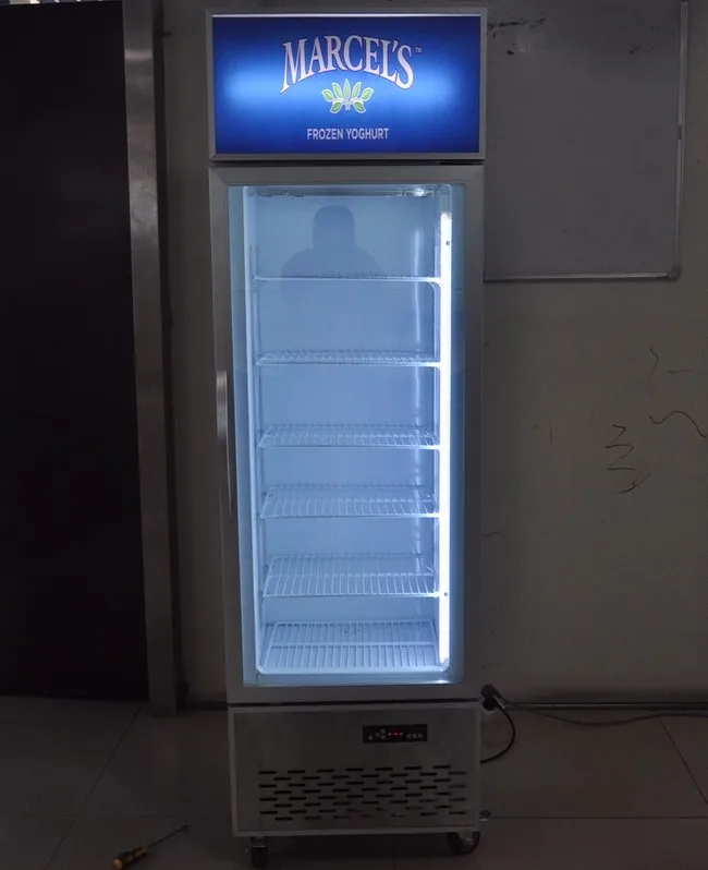Vertical Ice Cream Display Deep Freezer For Supermarket/ Retail/ Shop