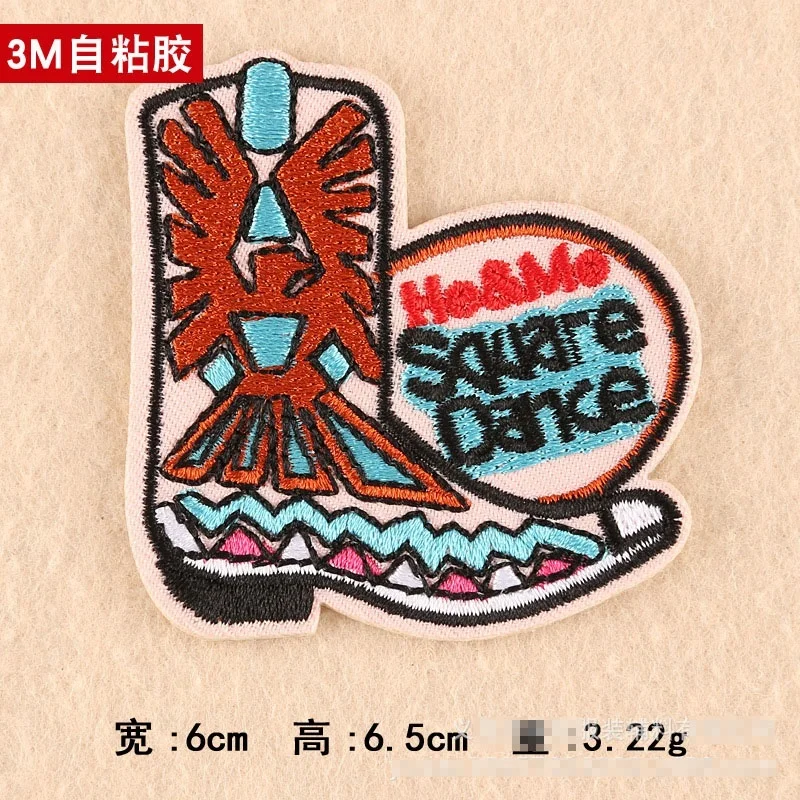 Wholesale 3m Self Adhesive Fabric Embroidery Patch For Clothing Shoes