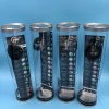 Clear plastic cylinder tube /round packaging with tinplate lid and bottom