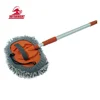 Long handle extendable microfiber car duster 2 sections telescopic pole retractable long reach duster with telescopic handle