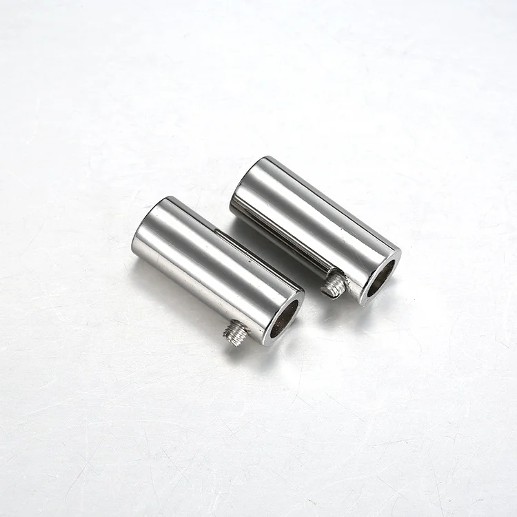 Cheap Custom Silver Drawstring Cord End Metal Cord Stopper With Screw