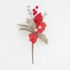 RESUP Decorative Holiday Floral Craft Apple Berry Snowflake Artificial Pine Cone Needles Branches Stems Christmas Tree Picks