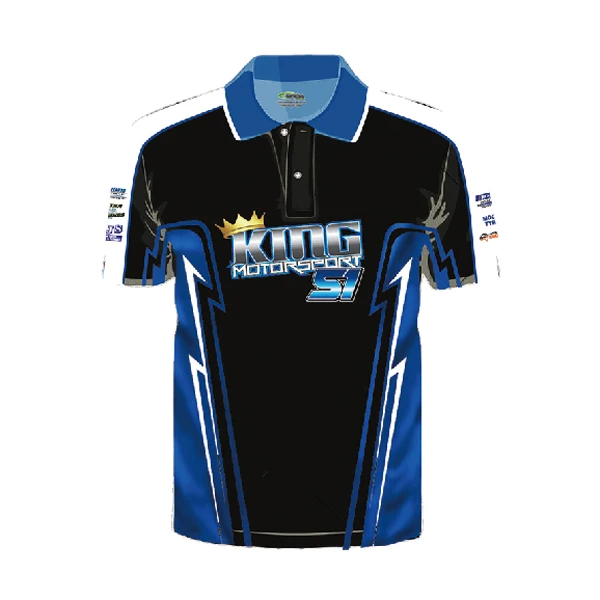 Mens High Quality Dye Sublimation Printing Personalized Car Racing