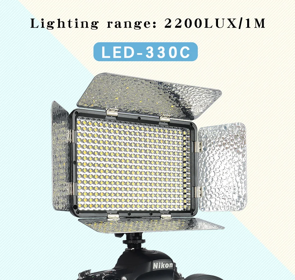 KingMa, superventas, luz suave regulable bicolor con 330 Uds., Bombilla Ultra brillante para videocámara, luz LED para fotografía