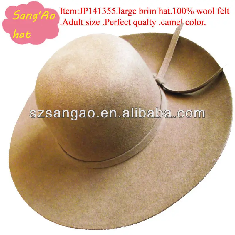 Wholesale Large Women's Leather Strap Blank Hat Floppy New Snapback