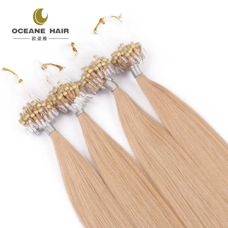 Brazilian Micro Ring Loop Hair Extensions Thick Soft Nano Hair