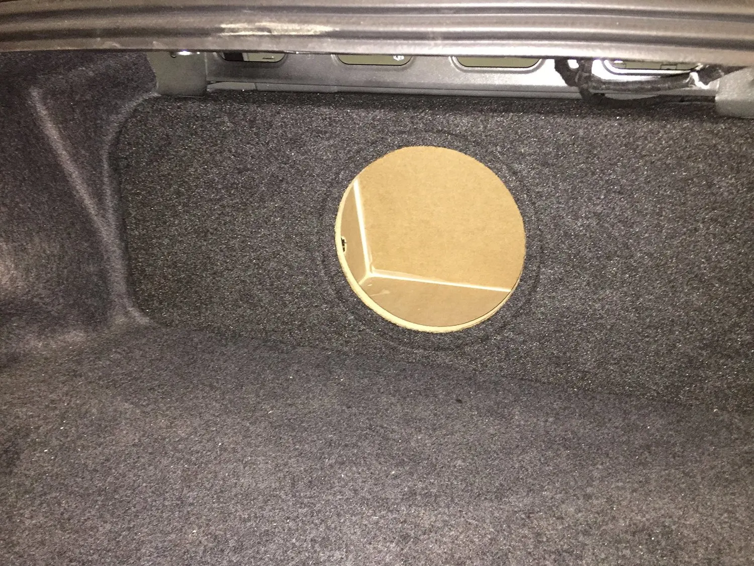 Zenclosures 2015-2016 Mustang 1-10" Subwoofer Box W/recessed Mounting Holes, Rear Fire - Charcoal, Version 2
