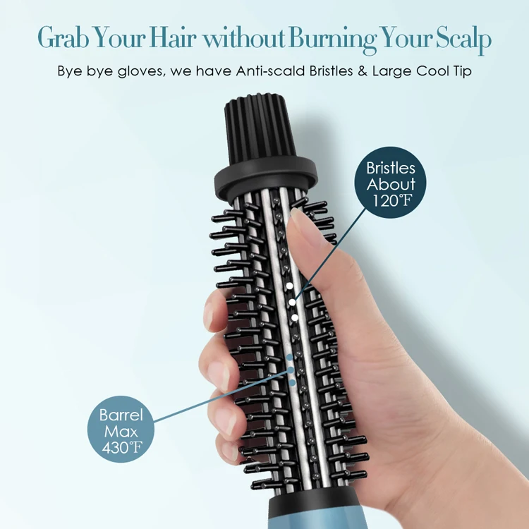 Hot Selling Product 2019 One Step Hair Comb Volumizer Straightener Curling Iron Brush