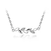 Simple design olive leaf shape necklace for women