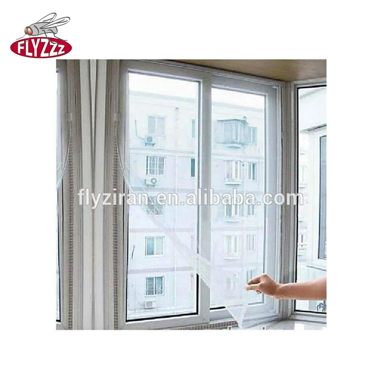 Removable polyester insect mosquito nets self adhesive DIY window screen