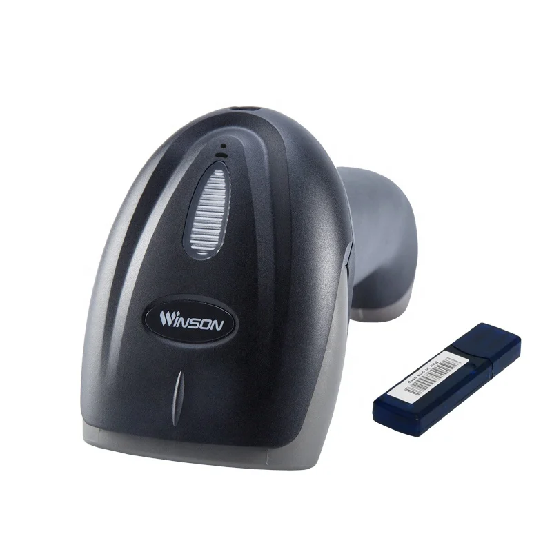 Winson WNC-6062/V Portable 1D CCD Barcode Scanner 2.4Ghz Wireless Communication Scanner