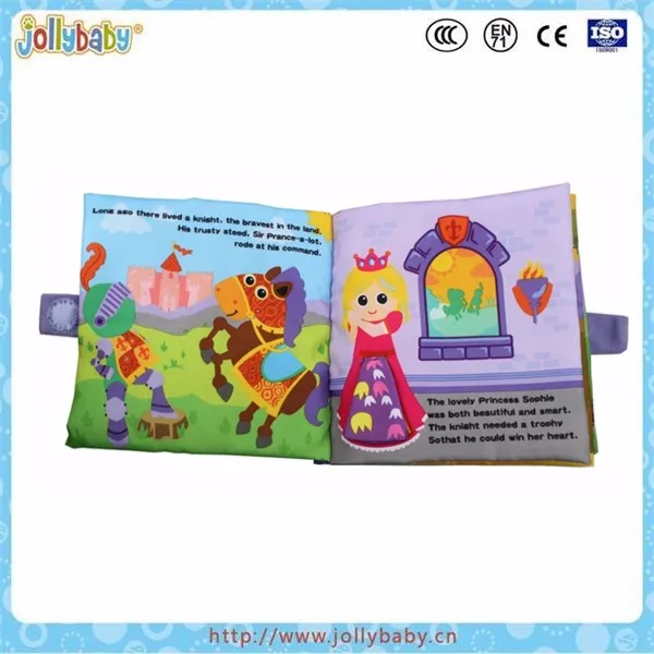 Wear-resistant and bite-resistant soft baby cloth book