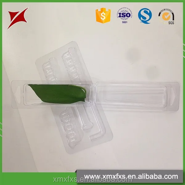 Different transparent PET fresh herb blister tray plastic clamshells