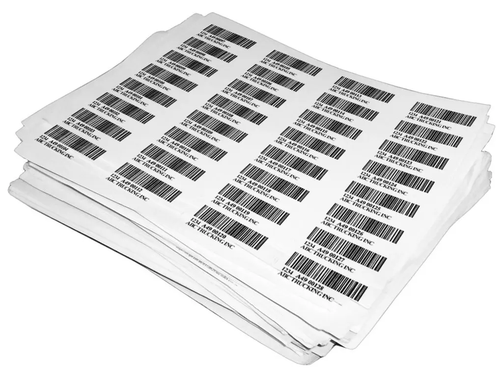 China Supplier Free Sample Blank Adhesive Thermal Barcode Sticker