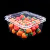 Bio-degradable PLA Plastic Material ClamShell Fruit Punnet PLA Tray Container