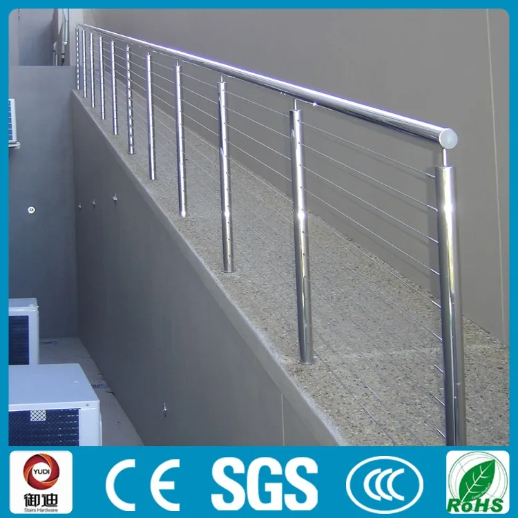 acero inoxidable pasamanos de cable fotos exterior-Barandillas y