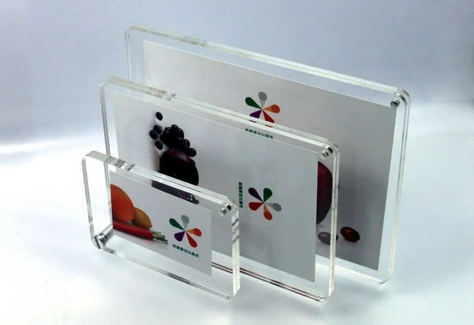 crystal glass photo frame