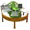 High quality Oval Automatic 2 color 10 stations rotary Screen Printing Machine