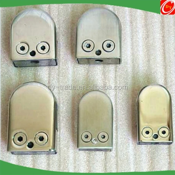 D Shaped Glass Clamps, glass brackets fittings