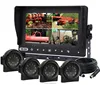 4 channels weatherproof quad monitor for Agricultural machine